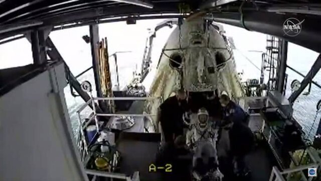 فضانوردان ناسا با کپسول "دراگن" به زمین باز گشتند