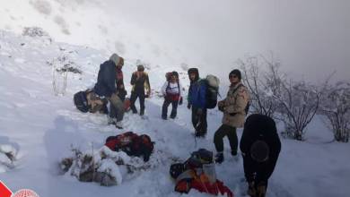 نجات جان ۵ کوهنورد گم شده در ارتفاعات اشترانکوه
