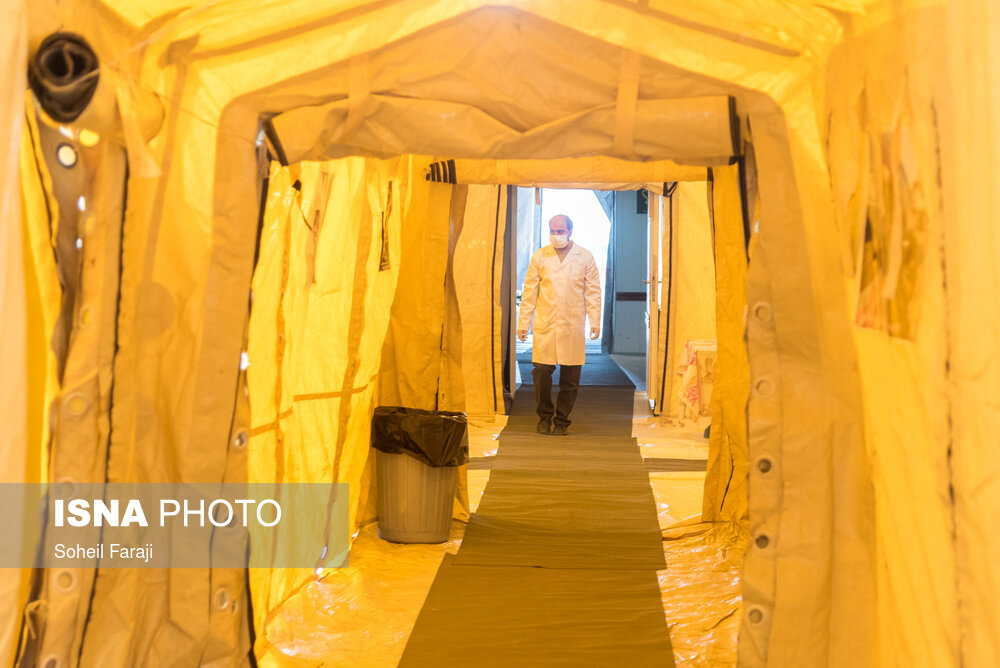 بیمارستان‌های صحرایی برای بستری‌های کرونایی آماده می‌شود