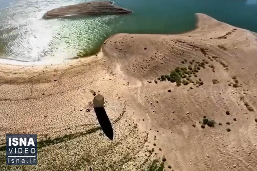 ویدیو / گرمایی که دریاچه‌ها را هم خشک می‌کند